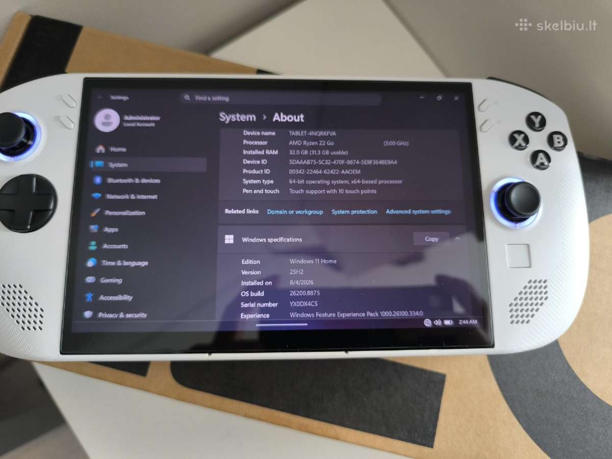 Lenovo Legion Go S 32gb 1tb - nuotraukos Nr. 7