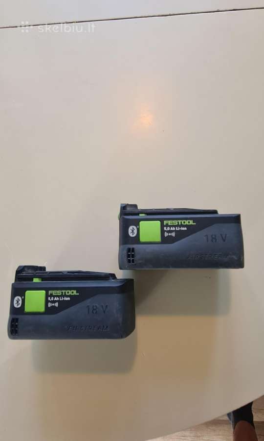 Festool pjūklas geras + 5,0a.h - 2vnt - nuotraukos Nr. 6