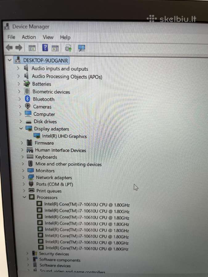 Lenovo Thinkpad X1 Carbon Gen8 i7-10610u 16 GB 512 - nuotraukos Nr. 9