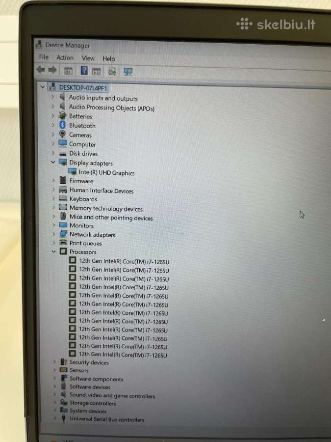 Dell Latitude 5530 i7-1265u 16 GB RAM 512 GB SSD - nuotraukos Nr. 7