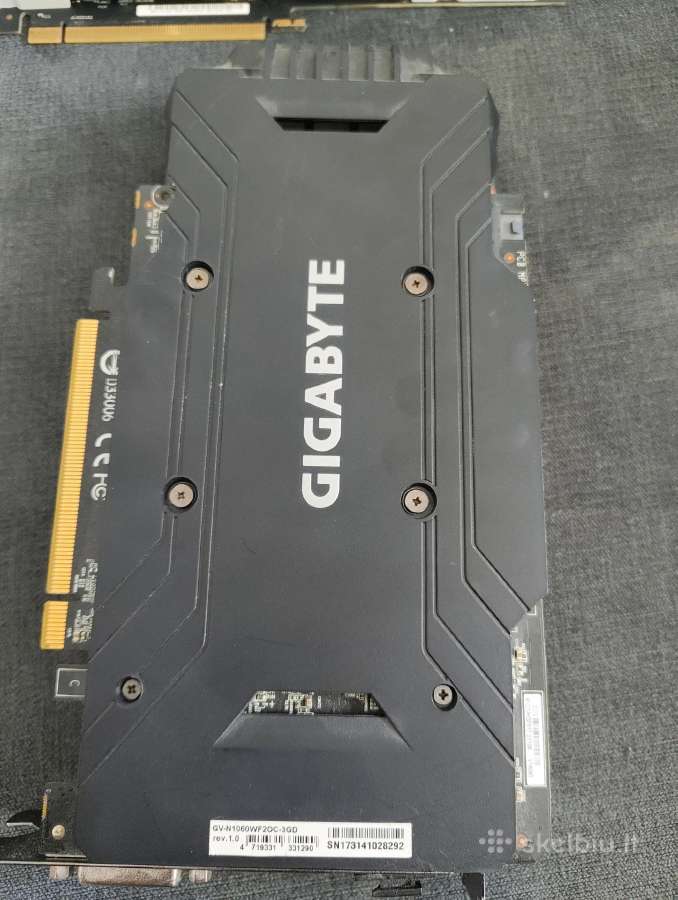 1060 3gb x 2 Gigabyte / Asus, Cpu 5 3600 x1 - nuotraukos Nr. 2