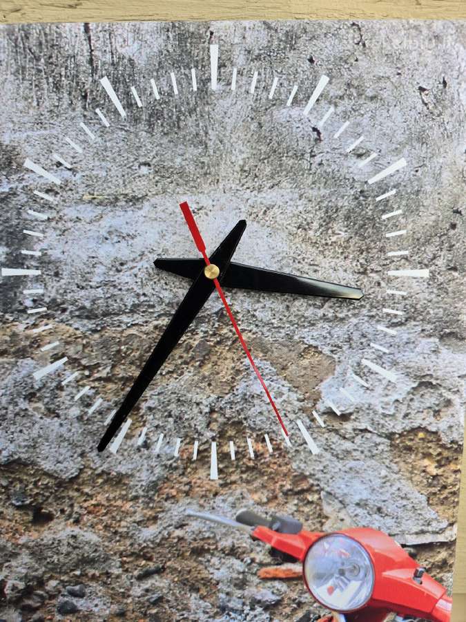 Dviejų dalių paveikslas su integruotu laikrodžiu - nuotraukos Nr. 2