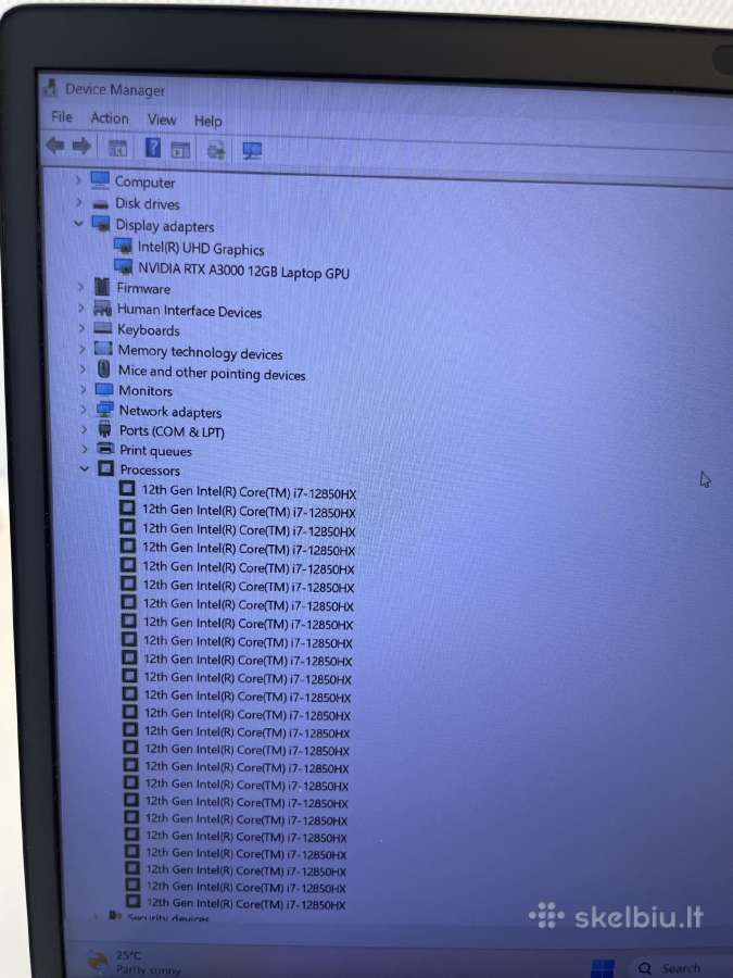 Hp Zbook Fury 16 G9 i7-12850hx 32gb RAM 512gb SSD - nuotraukos Nr. 9