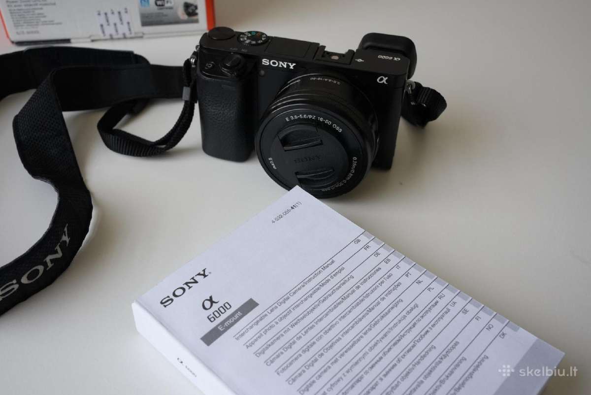 Parduodu Sony A6000 su objektyvu. - nuotraukos Nr. 2
