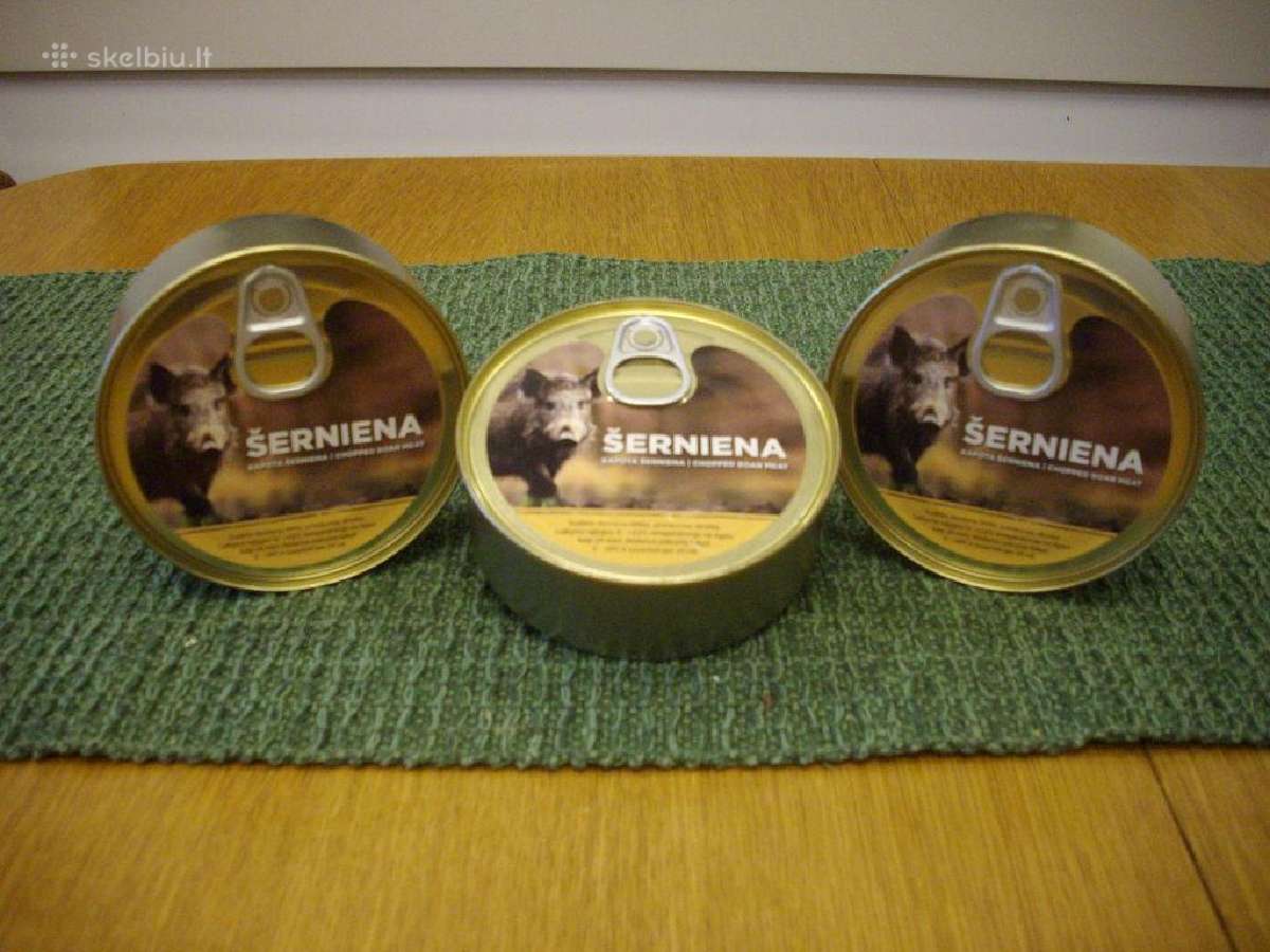 Šernienos ir kt. žvėrienos konservai - nuotraukos Nr. 2