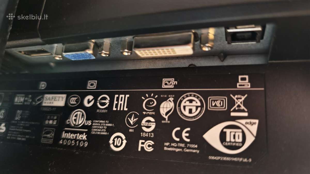 Монитор Hp e231 - nuotraukos Nr. 5