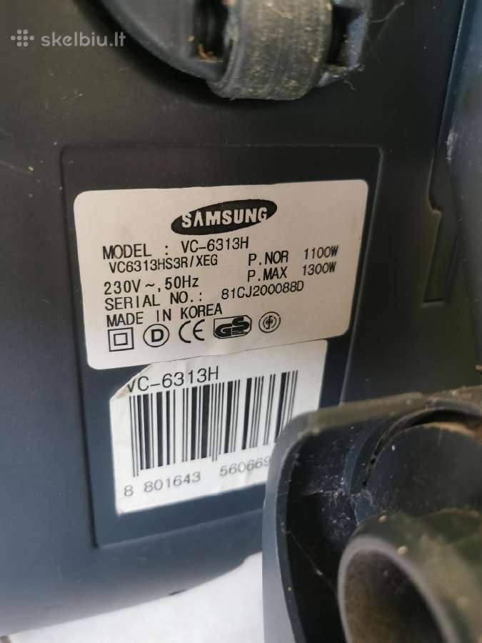 Dulkių siurblys samsung vc-6313h - nuotraukos Nr. 4