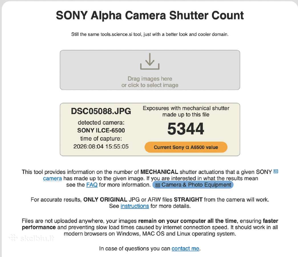 Sony a6500 body su mažu shutter count - nuotraukos Nr. 8