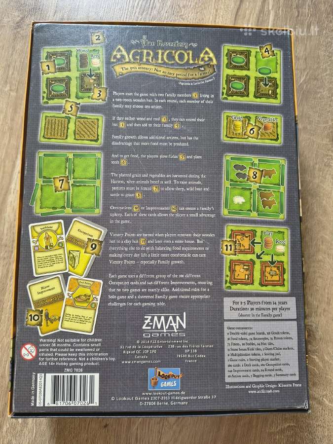 Stalo žaidimas Agricola - nuotraukos Nr. 2