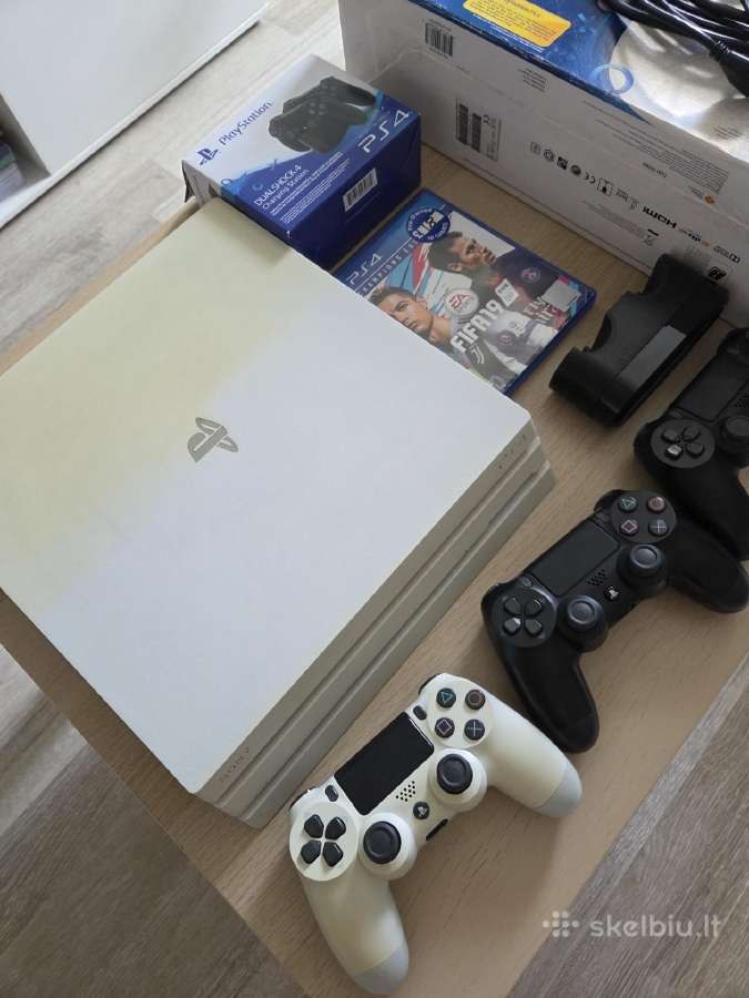 Playstation 4 Pro 1tb Glacier White - nuotraukos Nr. 2
