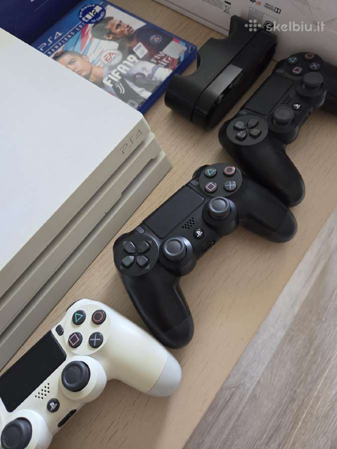 Playstation 4 Pro 1tb Glacier White - nuotraukos Nr. 3