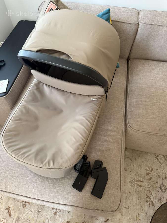 Thule Bassinet tinted taupe lopsys su adapteriais - nuotraukos Nr. 3