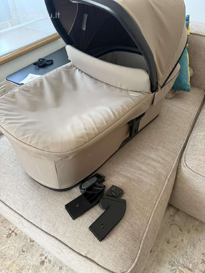 Thule Bassinet tinted taupe lopsys su adapteriais - nuotraukos Nr. 4