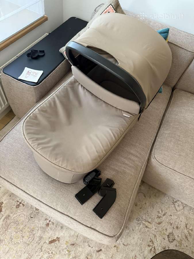 Thule Bassinet tinted taupe lopsys su adapteriais - nuotraukos Nr. 5