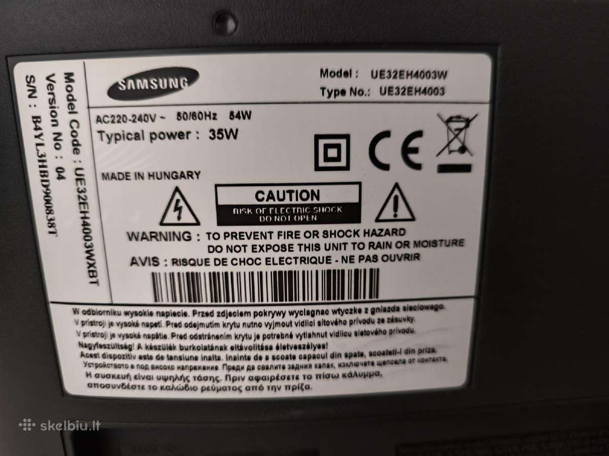 32" (82cm) Samsung TV - nuotraukos Nr. 2