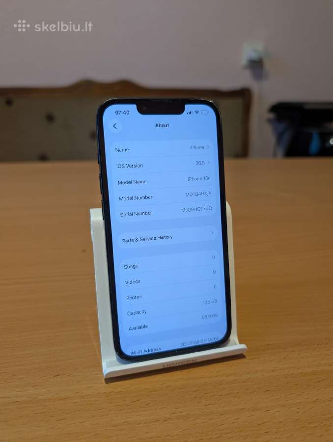 iPhone 16e 100% battery health + pirkimo dok - nuotraukos Nr. 7