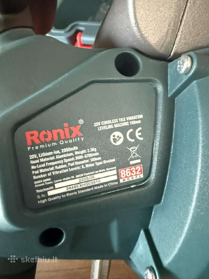 Plytelių pritraukėjas / Vibravimo padas Ronix 1800 - nuotraukos Nr. 14