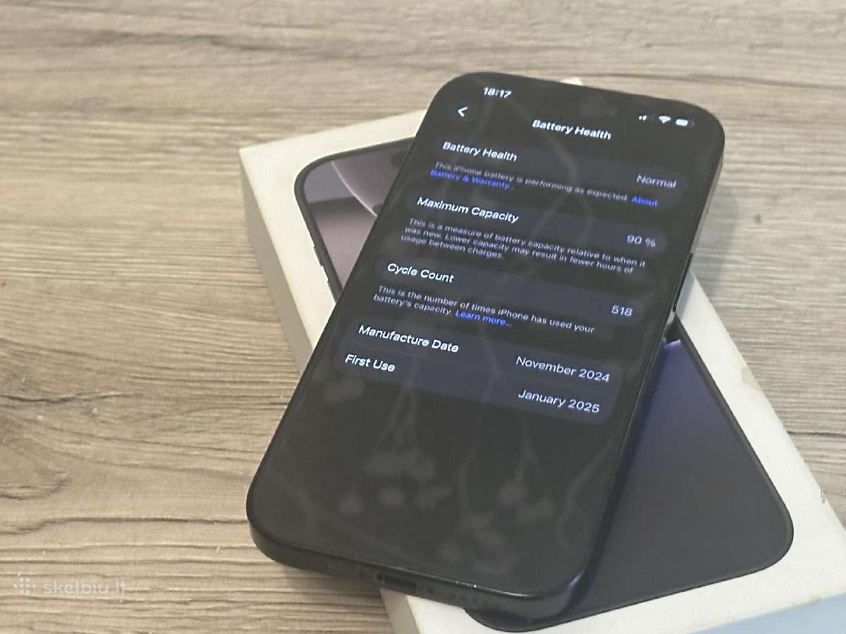 Parduodu iPhone 16 Pro 128gb - nuotraukos Nr. 3