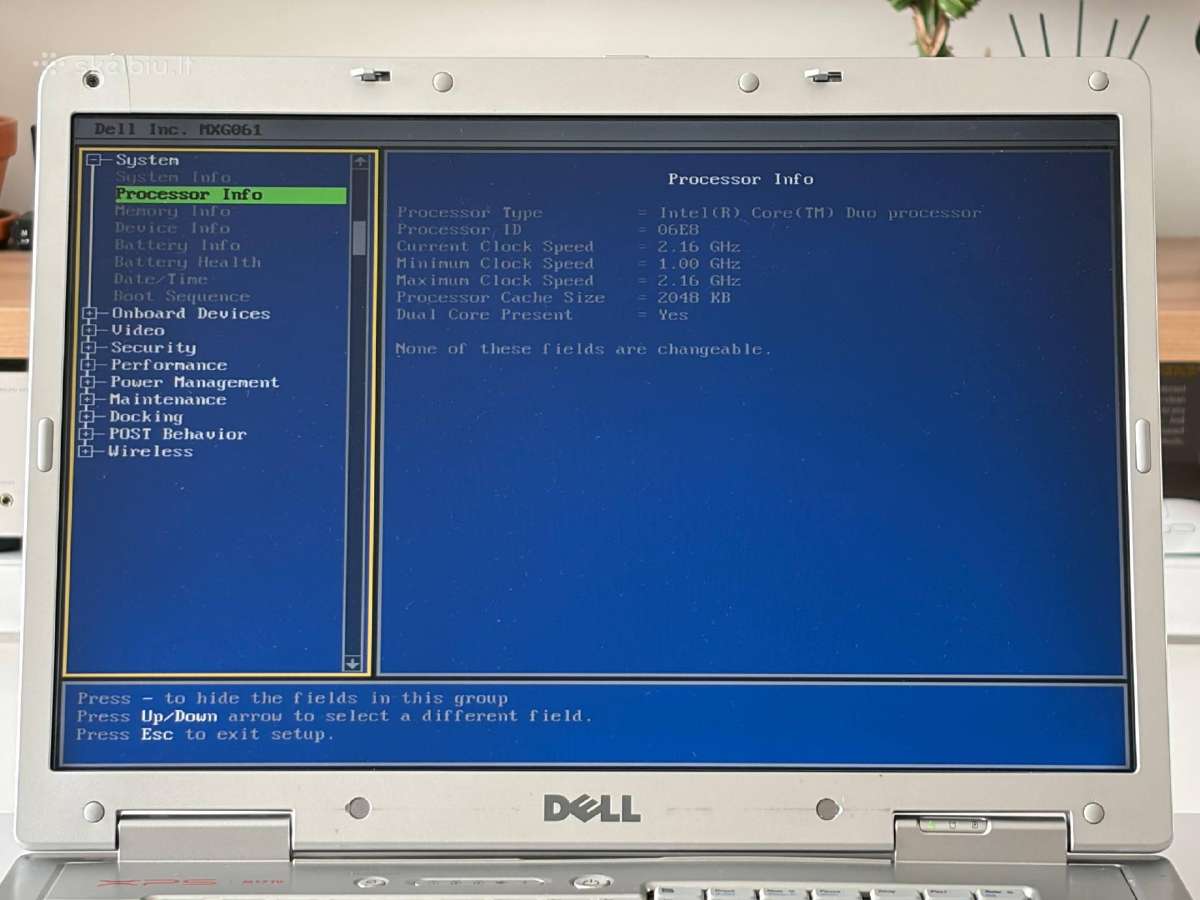 Dell Xps M1710 - nuotraukos Nr. 7