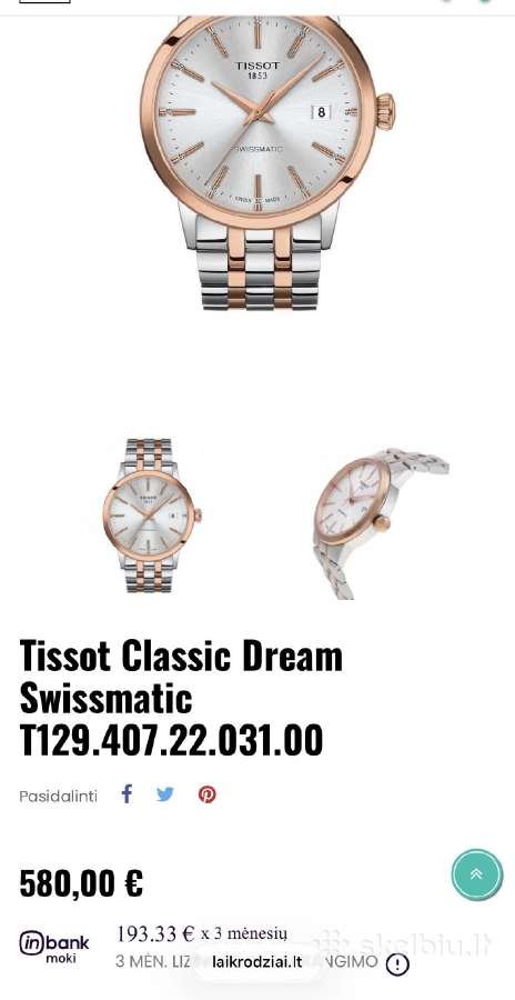 Tissot Swissmatic - nuotraukos Nr. 24