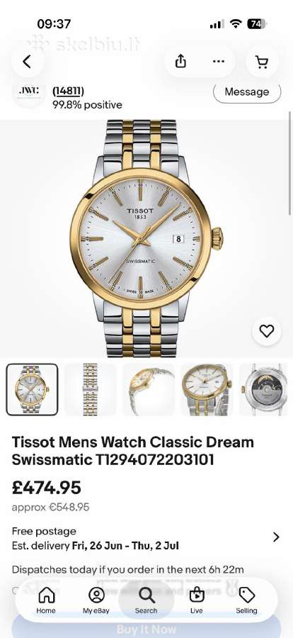 Tissot Swissmatic - nuotraukos Nr. 27