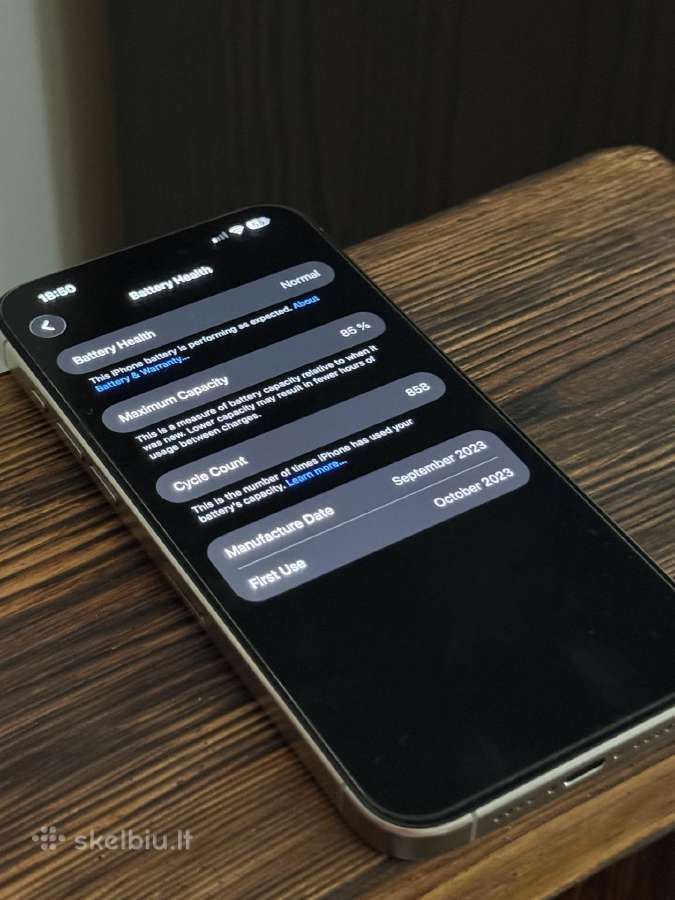 iPhone 15 Pro Max 256 GB - nuotraukos Nr. 8
