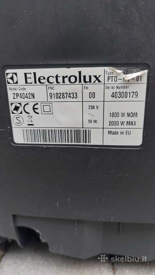 Electrolux dulkiu siurblys - nuotraukos Nr. 2