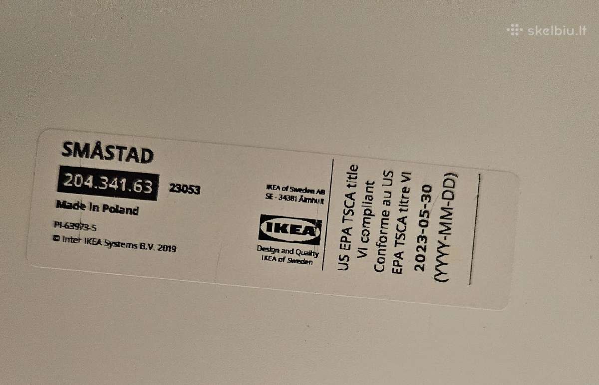 Vaikiška Ikea Smastad spinta - nuotraukos Nr. 2