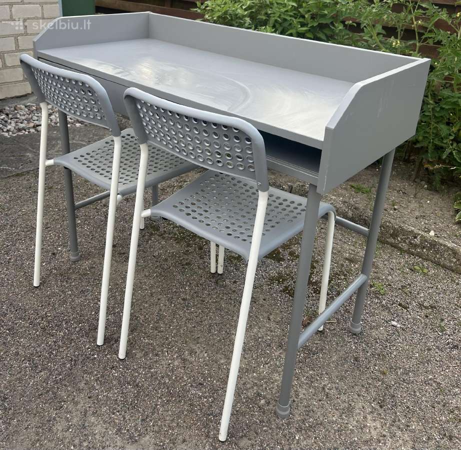 Ikea rašomasis stalas su kėdėmis - nuotraukos Nr. 2