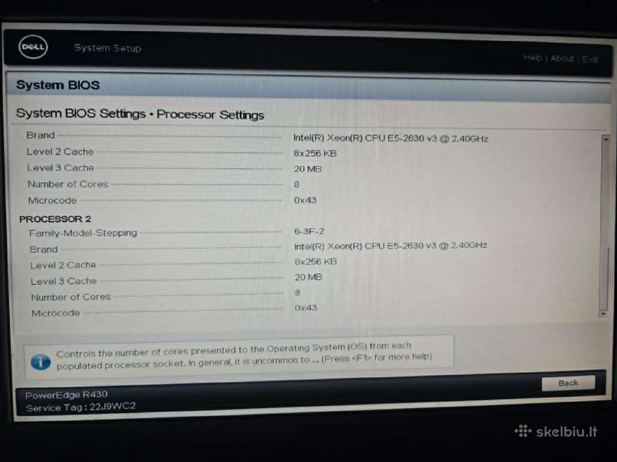 Dell Poweredge R430 - nuotraukos Nr. 6
