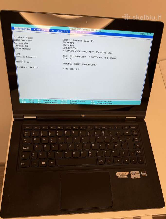 Lenovo Yoga 13 (modelis 2191) - nuotraukos Nr. 2