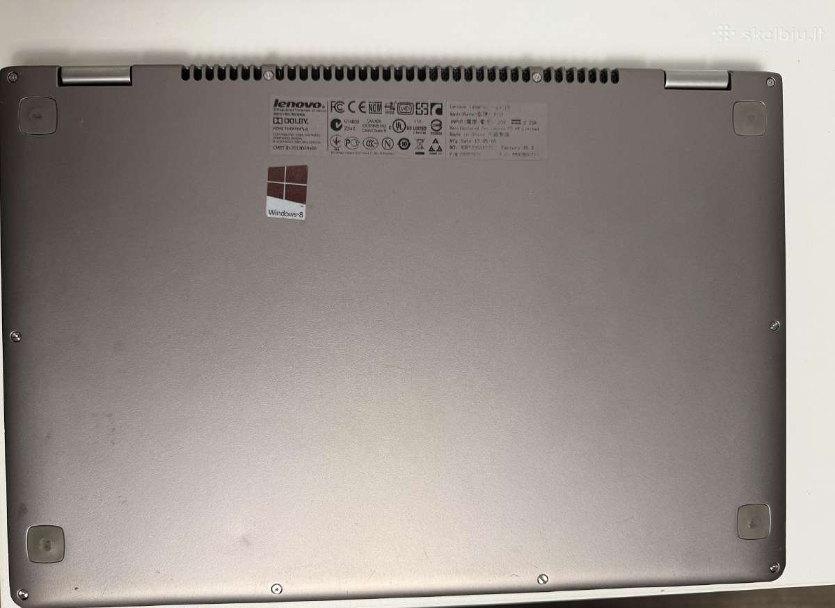 Lenovo Yoga 13 (modelis 2191) - nuotraukos Nr. 9
