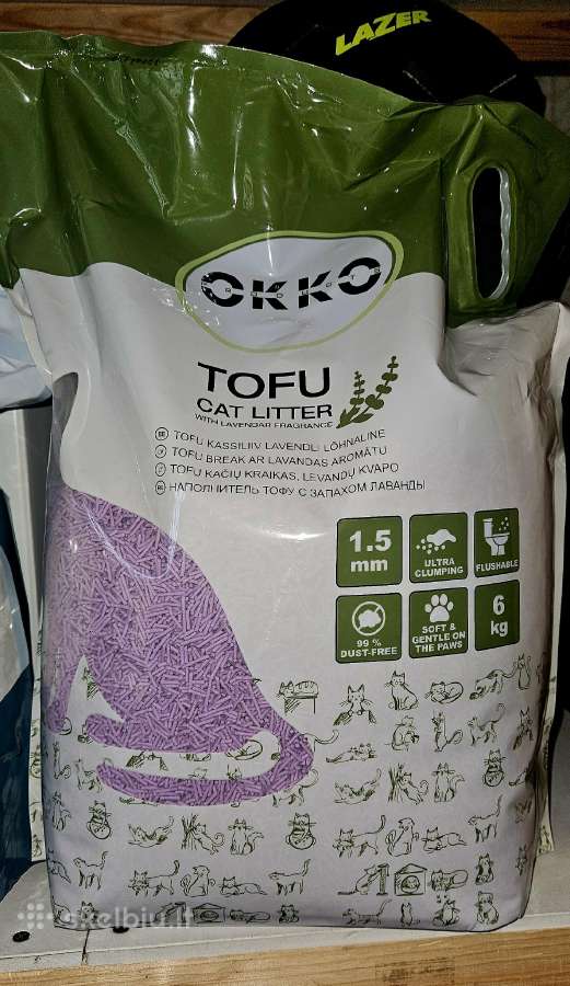Kačių kraikas Höppy Tofu, organinis 6kg. - nuotraukos Nr. 2