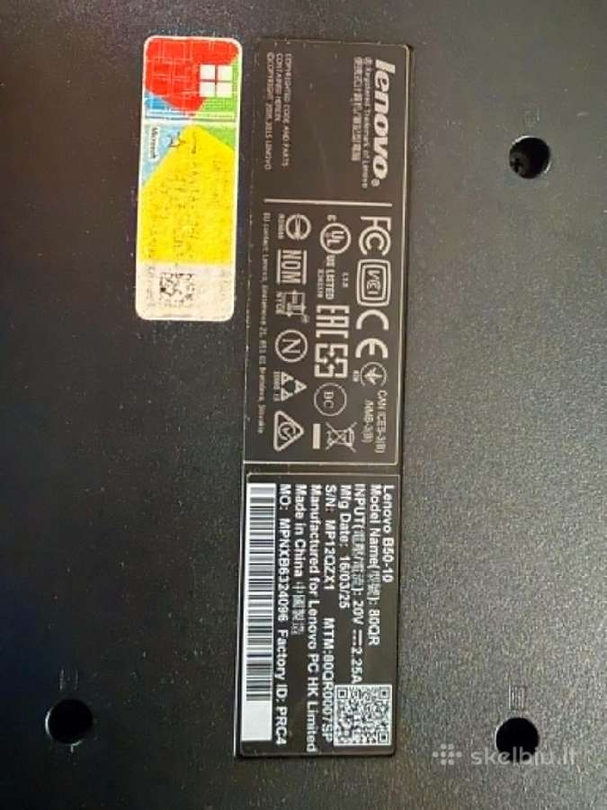 Lenovo B50-10 4 GB RAM 500gb HDD - nuotraukos Nr. 3