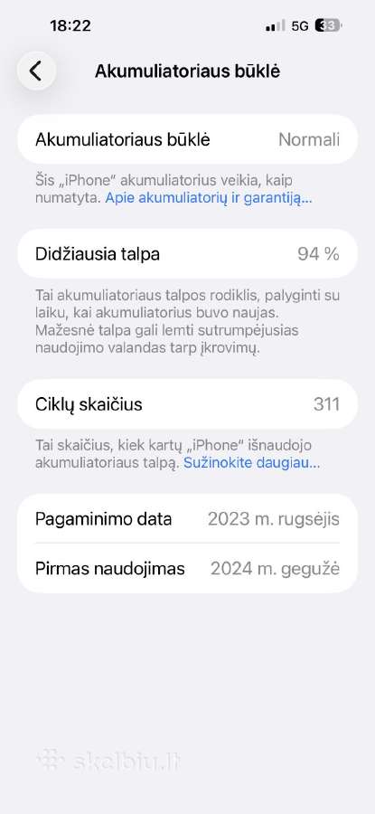iPhone 15 pro Max 256gb - nuotraukos Nr. 6