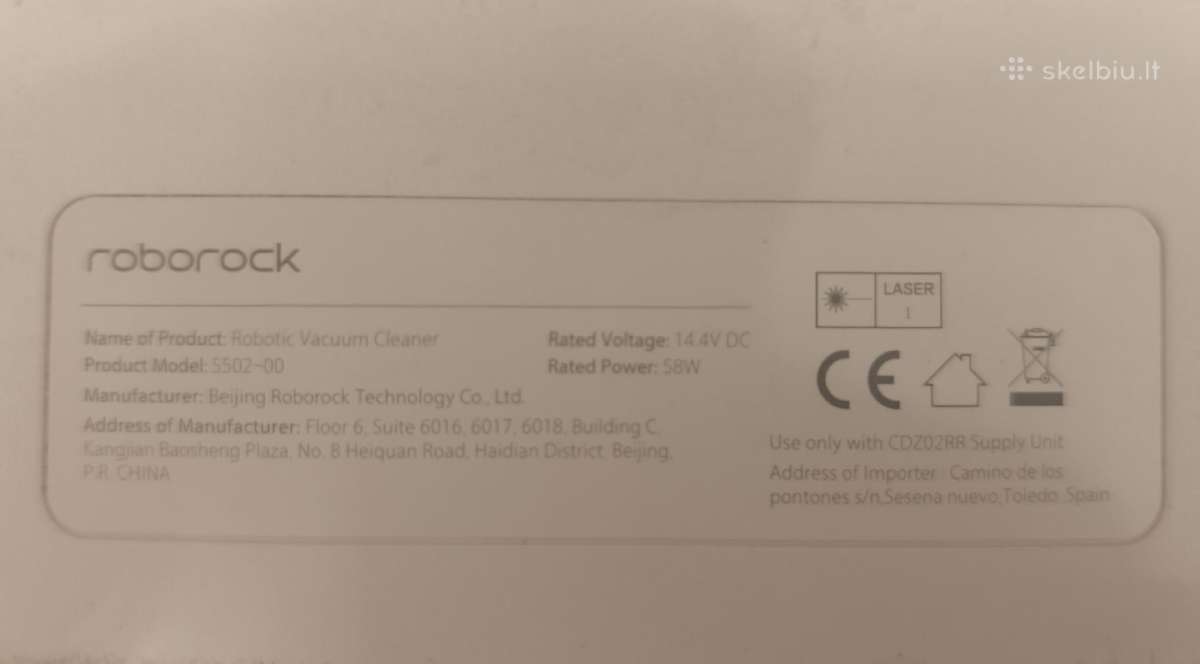 Robotas siurblys Roborock S502-00 - nuotraukos Nr. 5