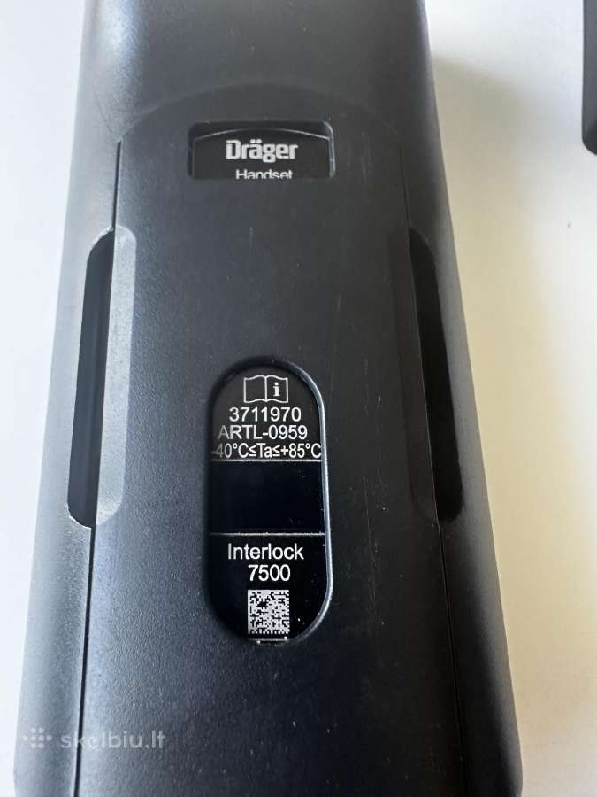 Alkoblokas Drager 7500 interlock - nuotraukos Nr. 3