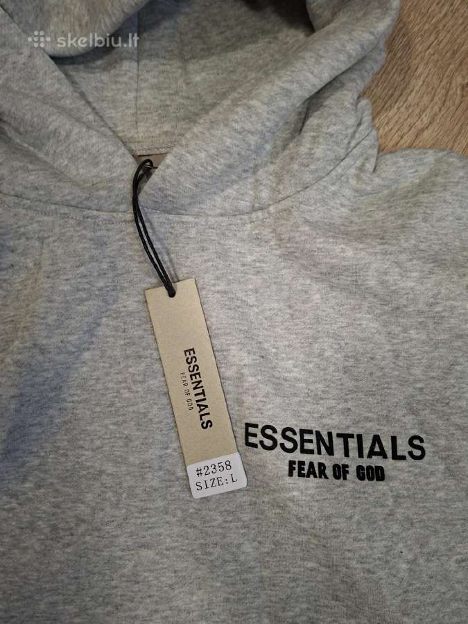 Essentials hoodie grey - nuotraukos Nr. 2