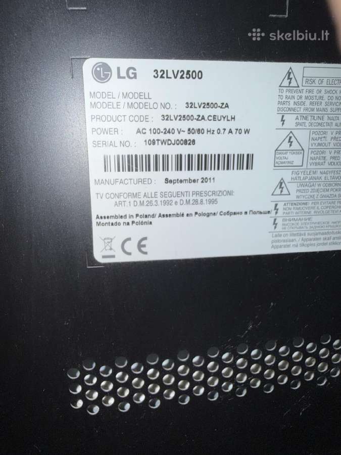 LG 32lv2500 - nuotraukos Nr. 4