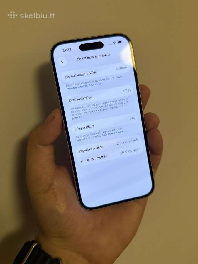 iPhone 15 128 Blue - nuotraukos Nr. 6