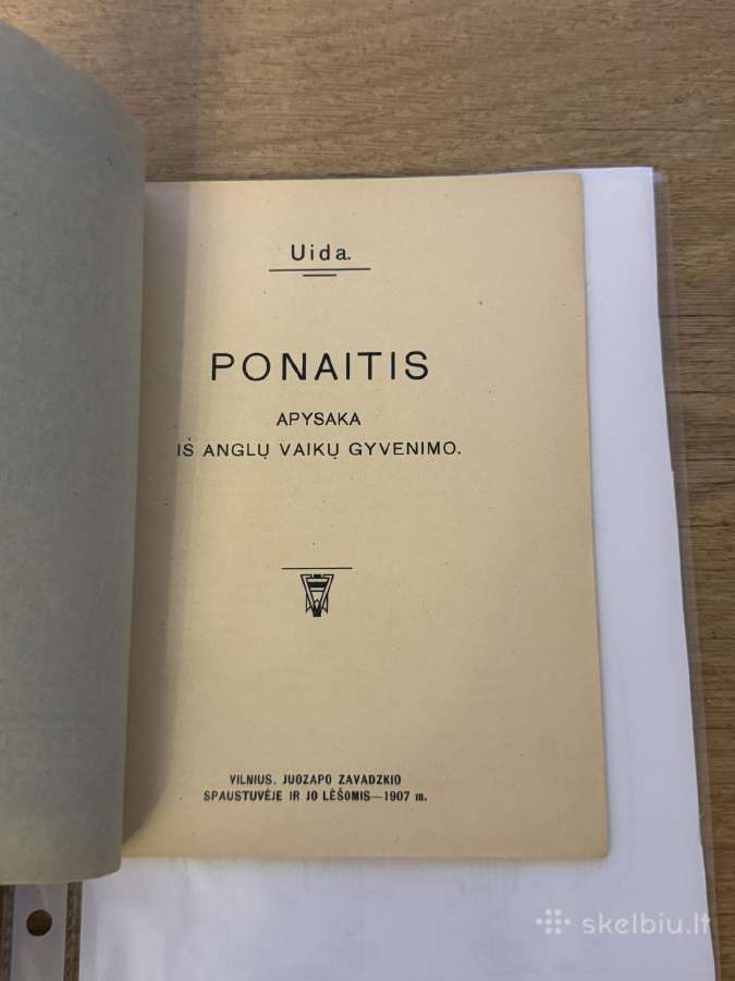 Antikvariniai knyga ,ponaitis. 1908 m. - nuotraukos Nr. 2