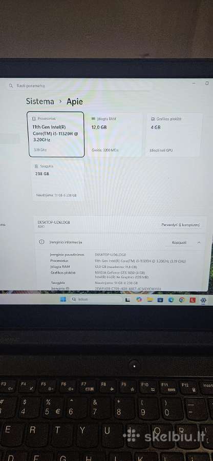 Lenovo Ideapad gaming - nuotraukos Nr. 3