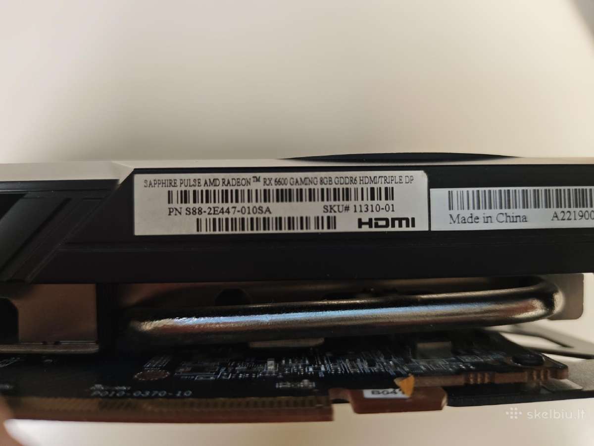 Radeon Saphyr Pulse Rx6600 - nuotraukos Nr. 4