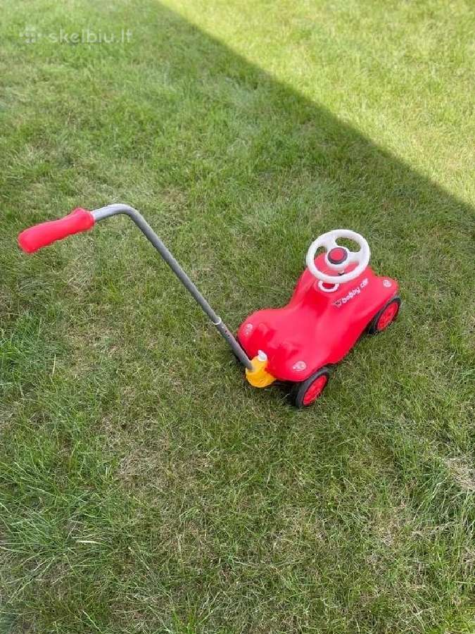 Bobby Car paspiriama mašina su priekaba ir vairu - nuotraukos Nr. 4
