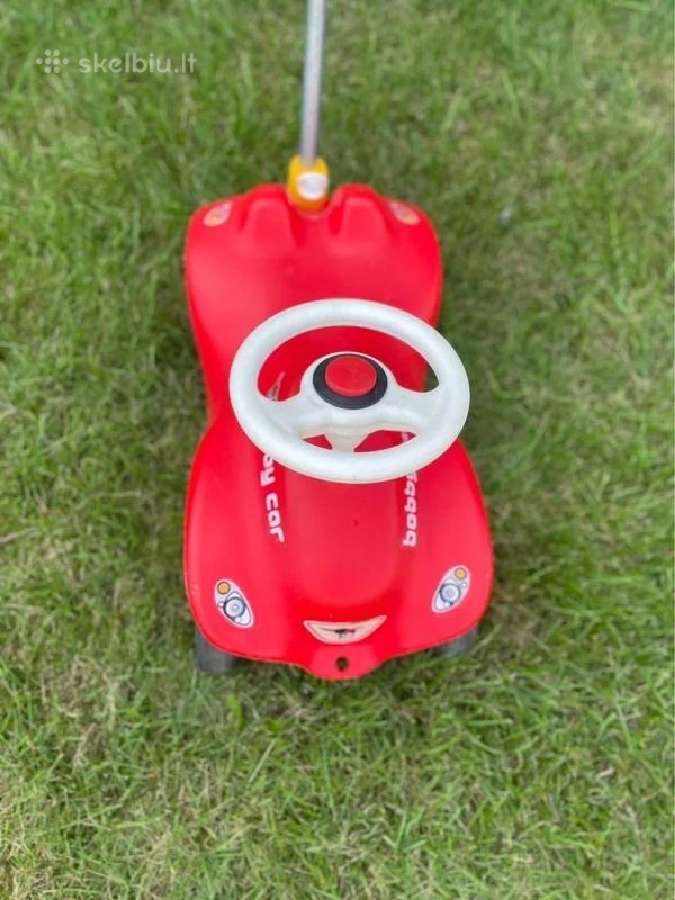 Bobby Car paspiriama mašina su priekaba ir vairu - nuotraukos Nr. 6