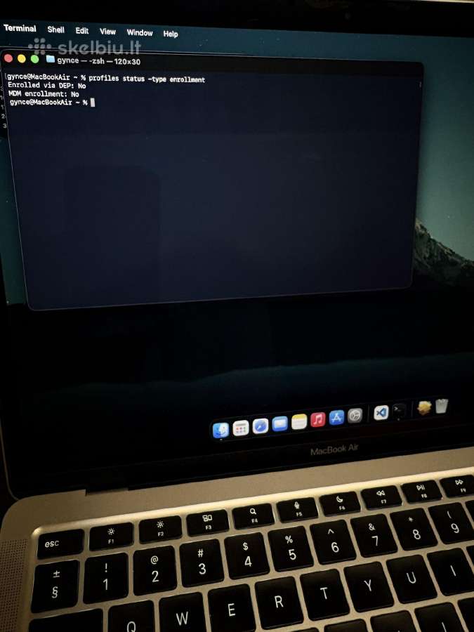 MacBook Air M1 2020 - nuotraukos Nr. 3