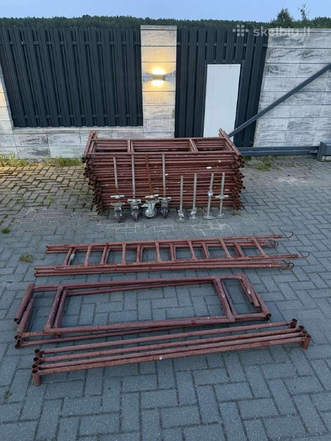 Naudoti Varšuvos tipo pastoliai – rėmai, turėklai - nuotraukos Nr. 2
