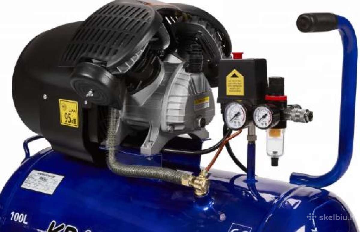 Alyvinis kompresorius 100l 3000w Kd4065 - nuotraukos Nr. 2