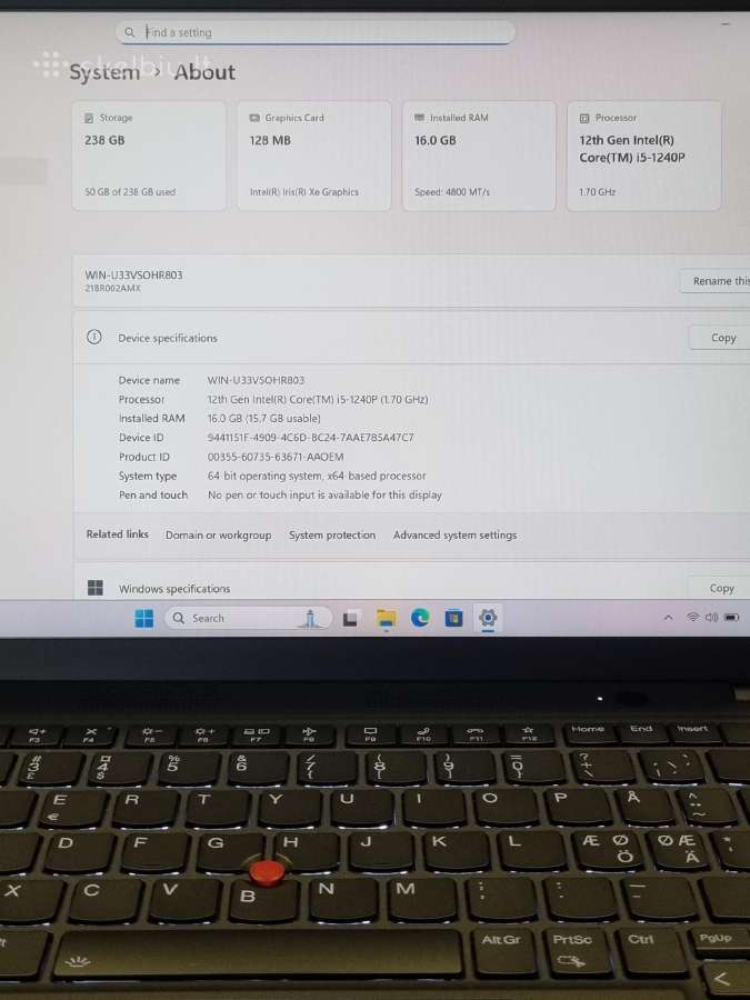 Lenovo Thinkpad T14s Gen3 - nuotraukos Nr. 7