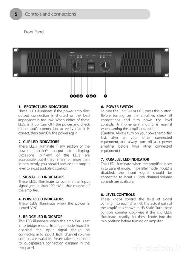 Stiprintuvas Amc 2a400 1700w - nuotraukos Nr. 6